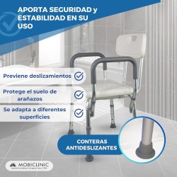 Mobiclinic, Silla de Ducha con Respaldo