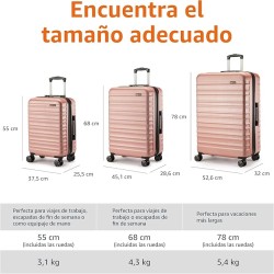 Amazon Basics Maleta Rígida de Tamaño Mediano (68 cm)
