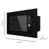 Microondas Encastrable Grandheat 2000 Built-In Black