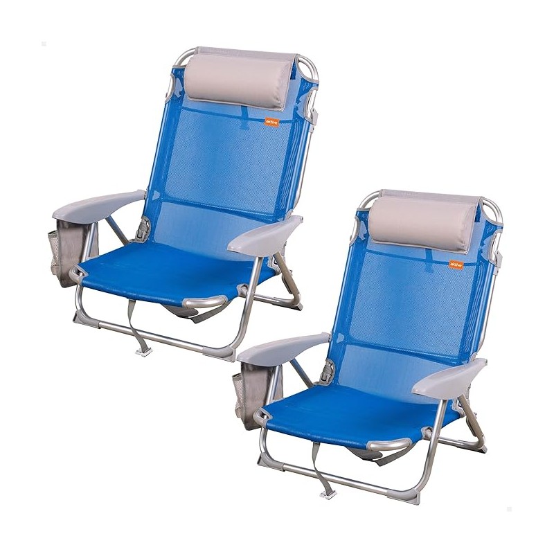 AKTIVE Pack de 2 sillas plegables