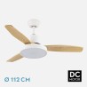VENTILADOR DC KAVALA 48W BLANCO 3ASPAS HAYA