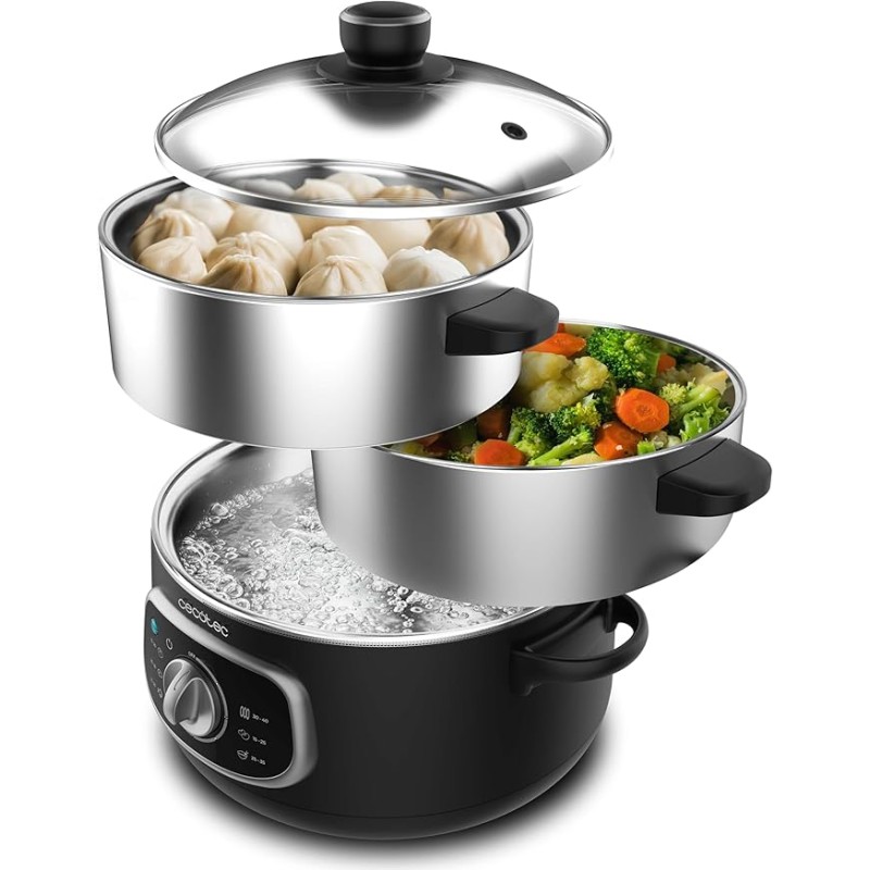 Vaporera Eléctrica Vapovita 10L Steelpot.