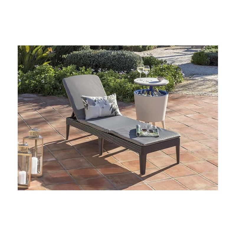 Keter Jaipur-Tumbona de Jardín Plegable