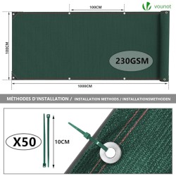 VOUNOT® Malla Sombreo
