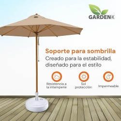 GARDENIX Base de Sombrilla Redondo Antracita