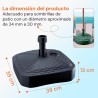 GARDENIX Base de Sombrilla Redondo Antracita