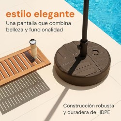 GARDENIX Base de Sombrilla Redondo Antracita