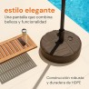 GARDENIX Base de Sombrilla Redondo Antracita