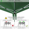 VOUNOT® Gazebo Plegable Cenador 3x3 m