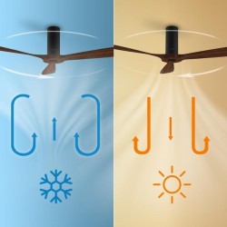 Ventilador de techo EnergySilence Aero 5500 Black Aqua Connected