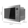 Microondas Encastrable Grandheat 2590 Built-In Steel Black