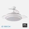 Ventilador Dc Ibe 59w 6980lm Blanco 3 Asp