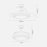 Ventilador Dc Ibe 59w 6980lm Blanco 3 Asp