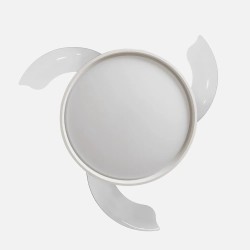 Ventilador Dc Mandarin Blanco 72w 3aspas