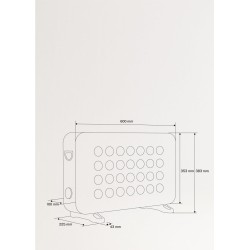 Convector calefactor aire Warm Handy - 2000W - negro