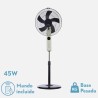 Ventilador De Pie Circus Beis/negro