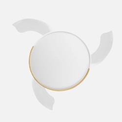 Ventilador Dc Emperador 72w Blanco/haya 3aspas
