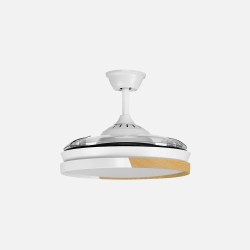 Ventilador Dc Emperador 72w Blanco/haya 3aspas