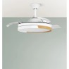 Ventilador Dc Emperador 72w Blanco/haya 3aspas