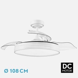 Ventilador Dc 48w Micenas Blanco 3asp