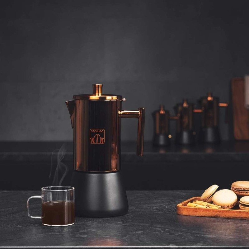 Cafetera Moka De Acero Inoxidable Cumbia Moking 400