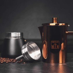 Cafetera Moka De Acero Inoxidable Cumbia Moking 400