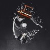 Cafetera Moka De Acero Inoxidable Cumbia Moking 400
