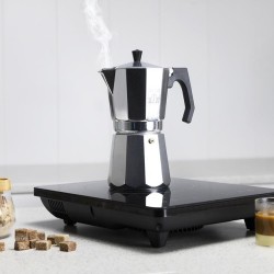 Cafetera Italiana De Aluminio Cumbia Mokclassic 600 Shiny