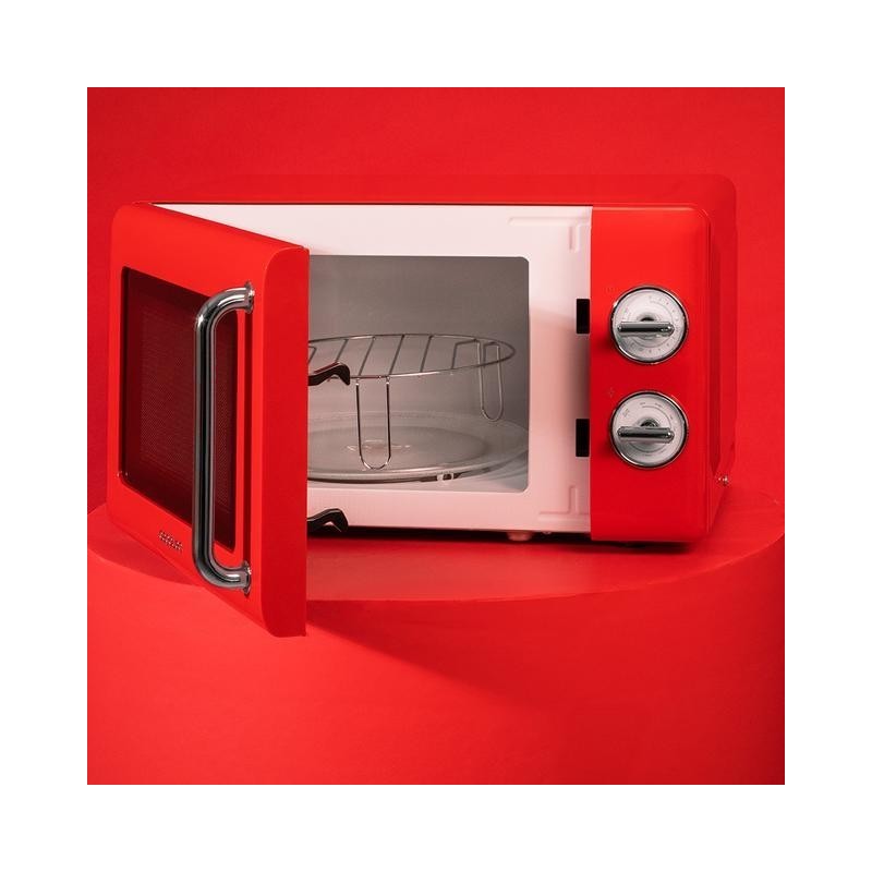 Microondas 20l con grill proclean 3110 retro red