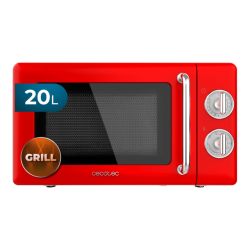 Microondas 20l con grill proclean 3110 retro red