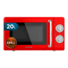 Microondas 20l con grill proclean 3110 retro red