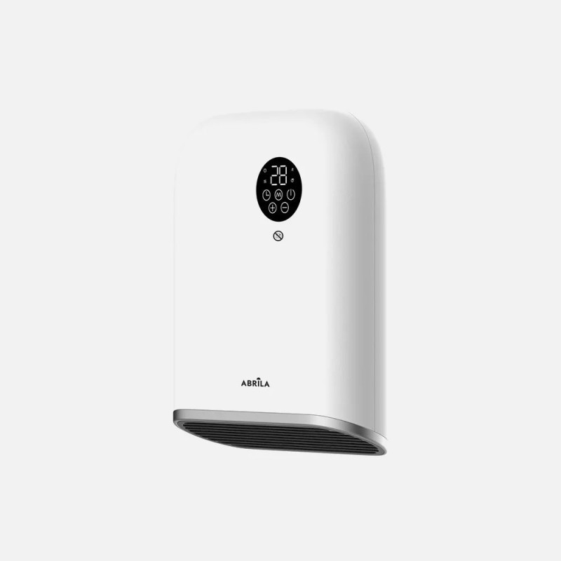 Termoventilador de pared baño andorra 2000w blanco/negro