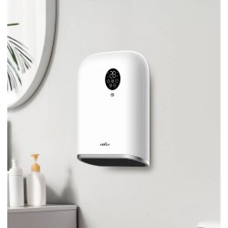 Termoventilador de pared baño andorra 2000w blanco/negro