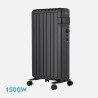 Radiador aceite polonia negro 1500w