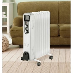 Radiador aceite brasilia 2000w blanco/negro