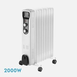 Radiador aceite brasilia 2000w blanco/negro