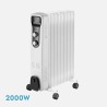 Radiador aceite brasilia 2000w blanco/negro