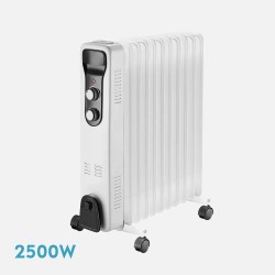 Radiador aceite brasilia 2500w blanco/negro