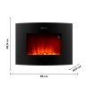 Chimenea elÈctrica ReadyWarm 2250 Curved Flames Connected
