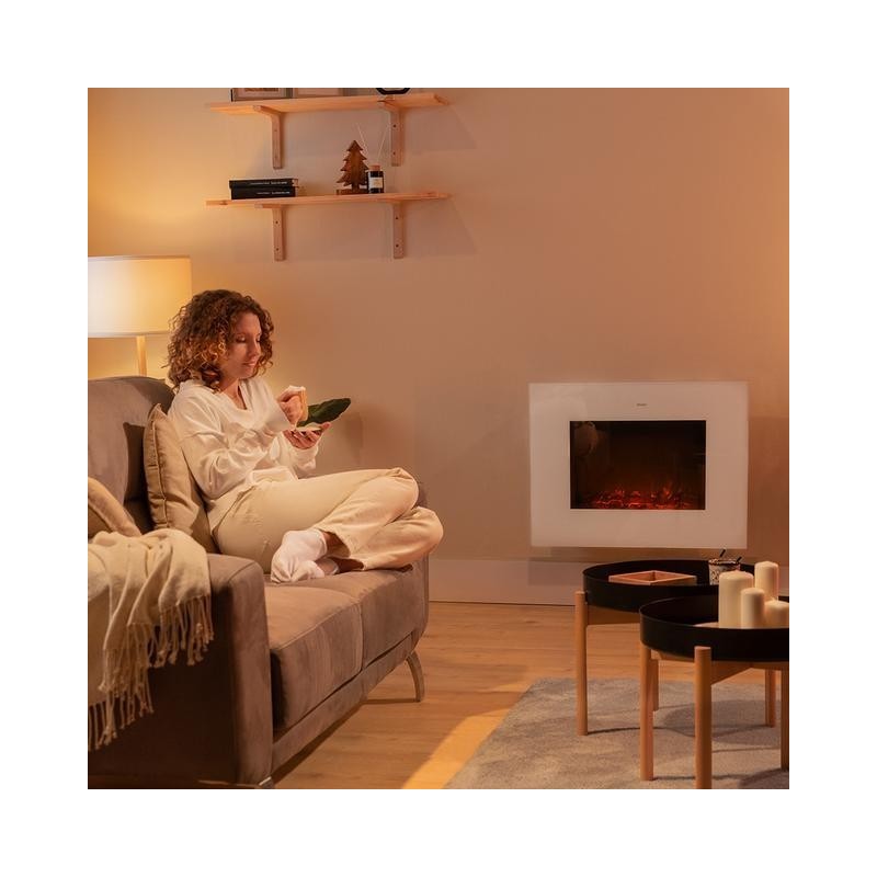 Chimenea elÈctrica ReadyWarm 2690 Flames Connected White