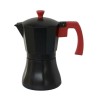 CAFETERA ALUMINIO NEGRA 6 TAZAS