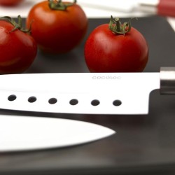Cuchillos set 4 Santoku con recubrimiento cerámico