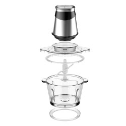 PICADORA 300W. VASO CRISTAL 2L.