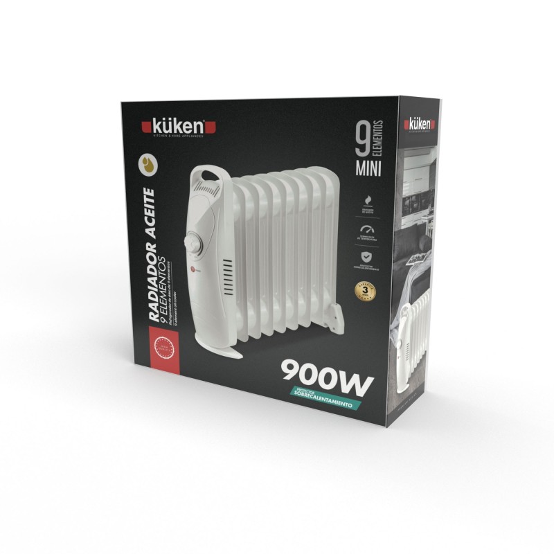 RADIADOR DE ACEITE 9 ELEMENT.1000W.MINI