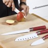 Cuchillos set 4 Santoku con recubrimiento cerámico