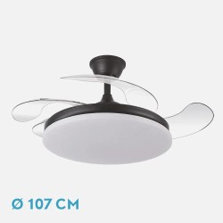VENTILADOR DE TECHO TRIDENTE 59W NEGRO