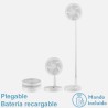 VENTILADOR PORTATIL GALAN BLANCO 10W