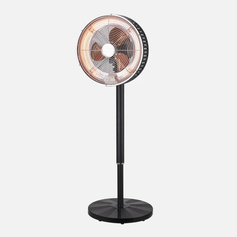 VENTILADOR PIE 2EN1 PRACTICO NEGRO FRIO/CALOR