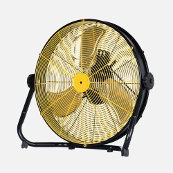 VENTILADOR INDUSTRIAL MAPACHE 130W NEGRO/AMARILLO