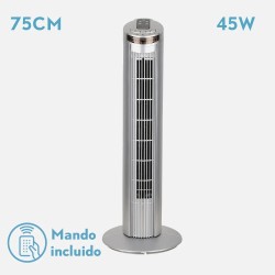 VENTILADOR DE TORRE ORBIGO PLATA 45W
